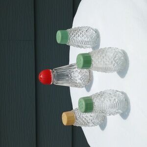 VTG Pressed Glass Salt & Pepper Shakers
